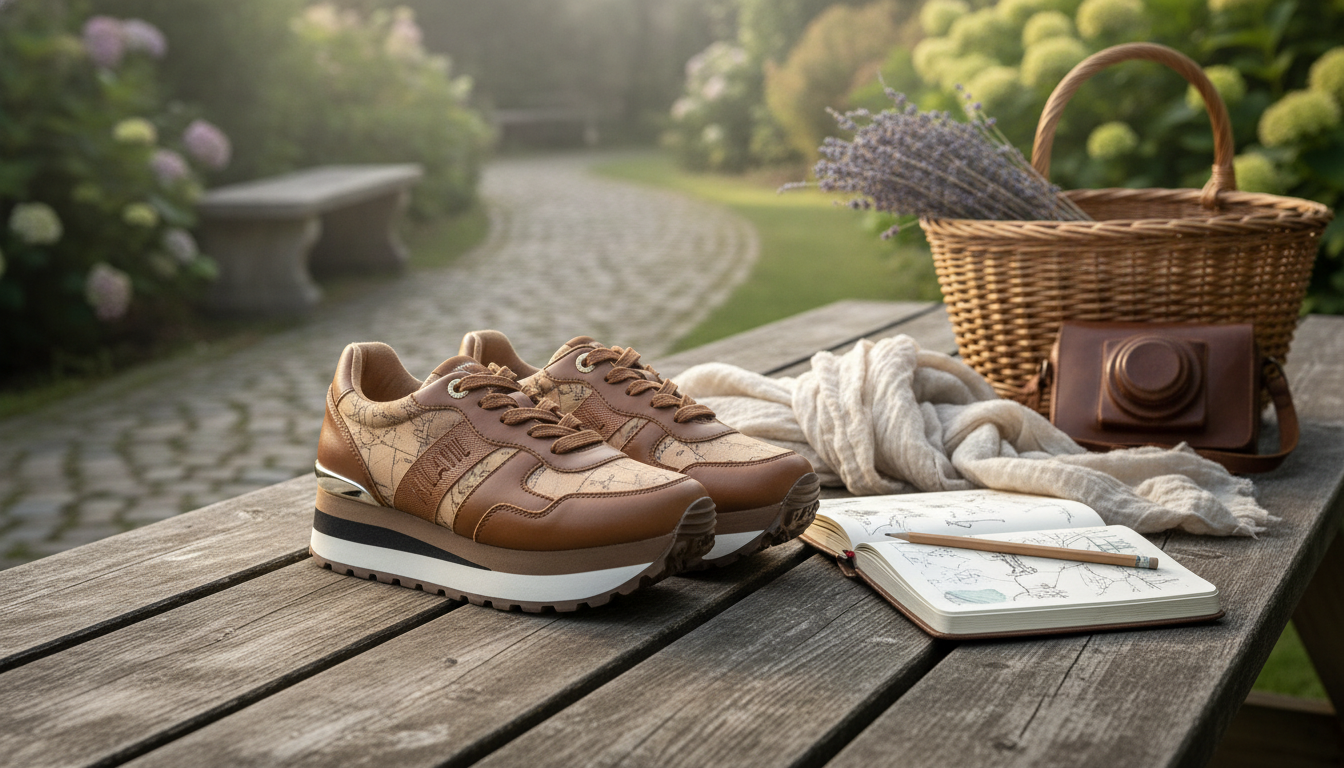 Camel Lace-Up Shoes: Alviero Martini Prima Classe