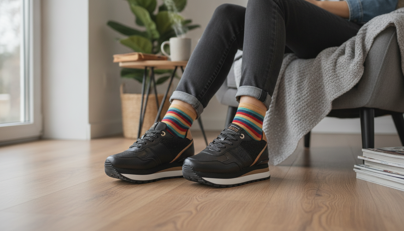 Black & Coloured Women’s Sneakers: Fit, Style & Care